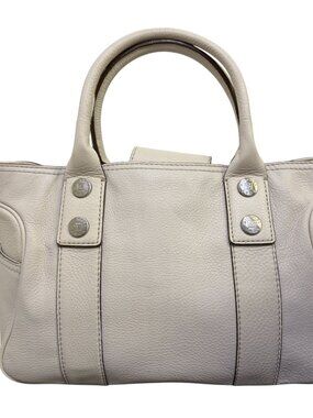 Michael Kors White Leather Satchel Shoulder Bag